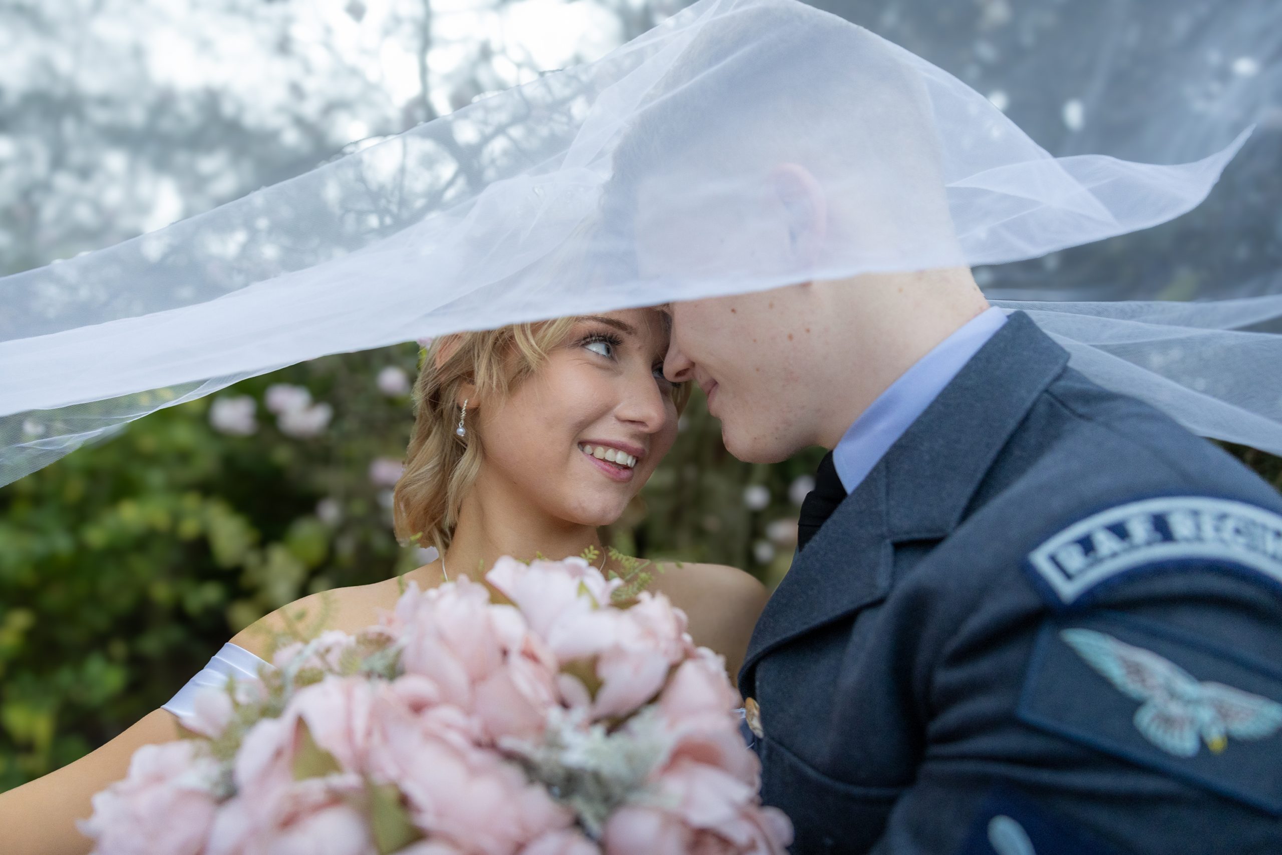 Under veil shot - Abbey Gardens