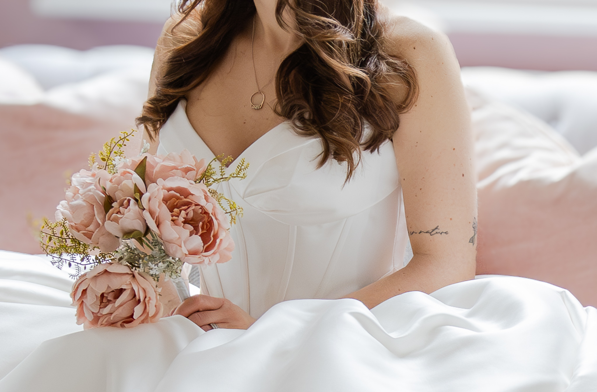 blossom-tree-wedding beautiful bride getting ready