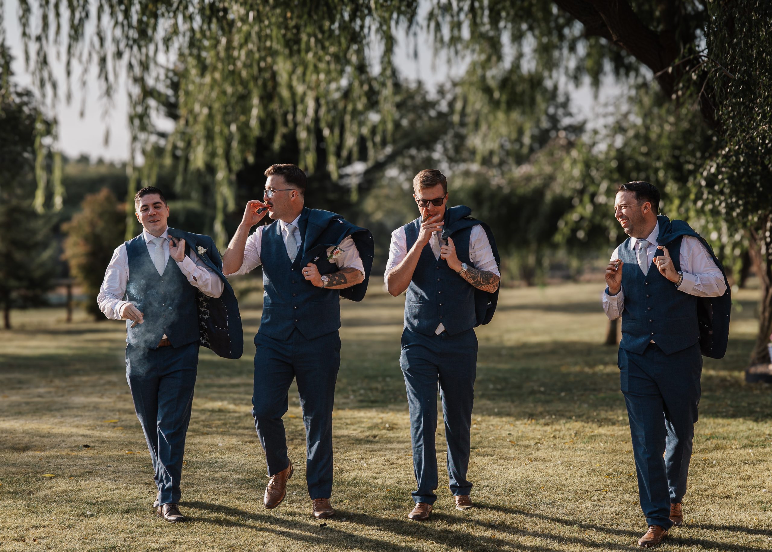 2H2A8110 enjoying a walk with the groomsman